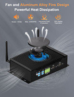 HYSTOU industrial Fan Mini PC Cooling Computer Box Compact Model Extreme Windows 11 Intel Core CPU i5 10210U free shipping