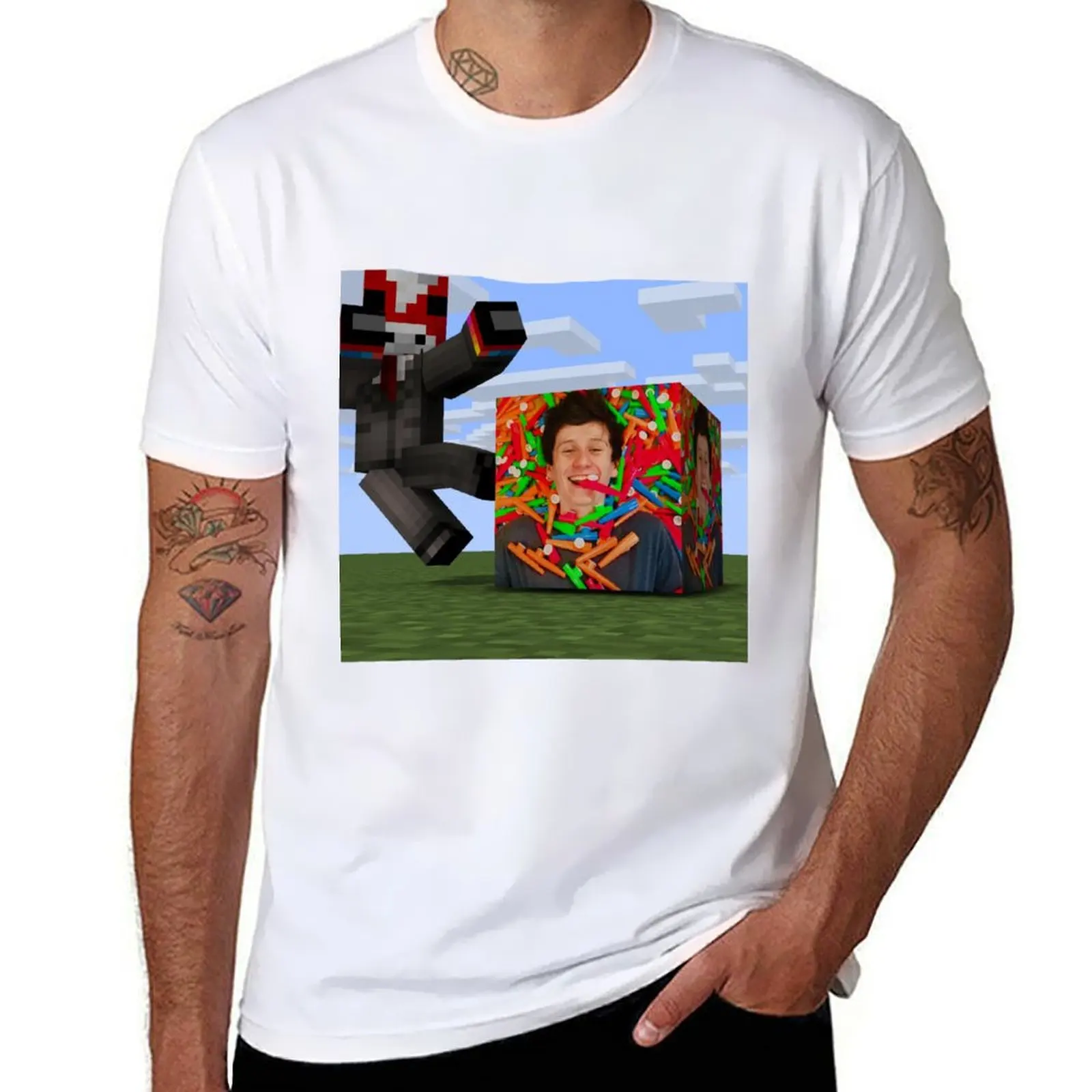 JackSucksAtLife/MC Non official merch - Dabbing Jack T-Shirt t shirt man cotton t shirt personalised t shirt for man T-Shirt