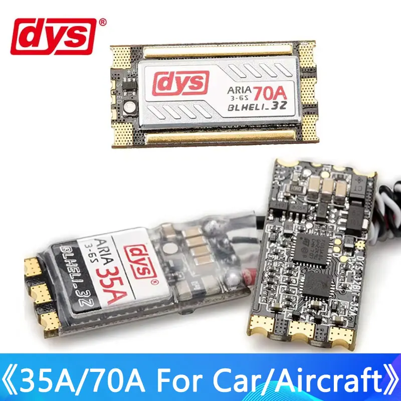 

DYS ARIA BL 35A AM 70A BL 70A ESC BLheli_S Brushless ESC Support Dshot600 Dshot300 For FPV Racing Quadcopter Solder Version