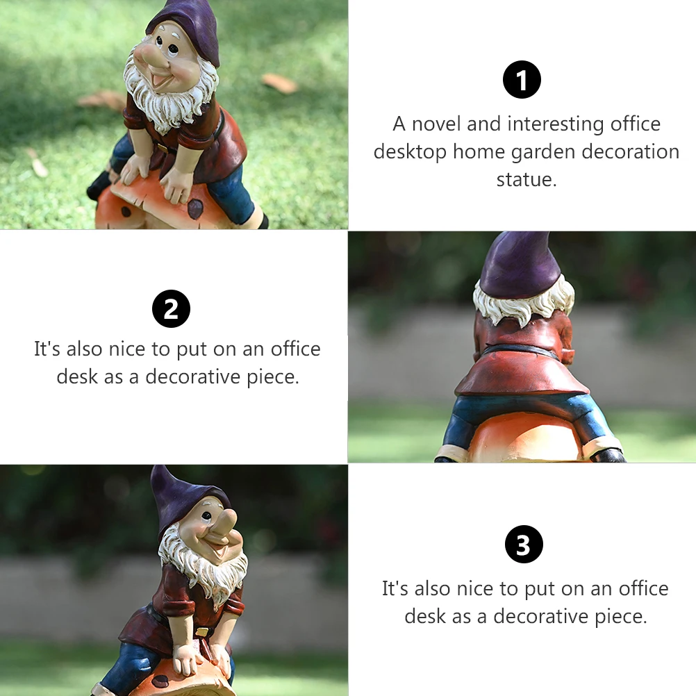 

Статуя гнома из смолы для сада, домашний декор, украшение для двора, газона, гномы, орнамент, уличный пейзаж, фигурка эльфа