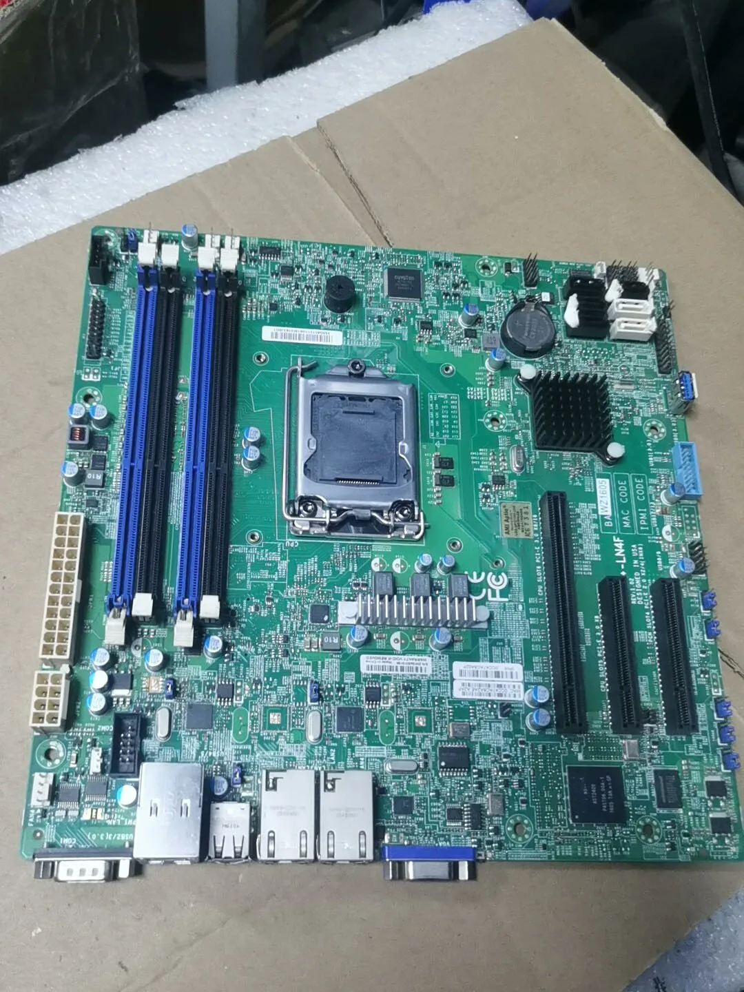 X10SLM-F For Supermicro Server microATX Motherboard 1150 Intel C222 Support E3-1200 v3/v4 DDR3 PCI-E 3.0  X10SLM-F