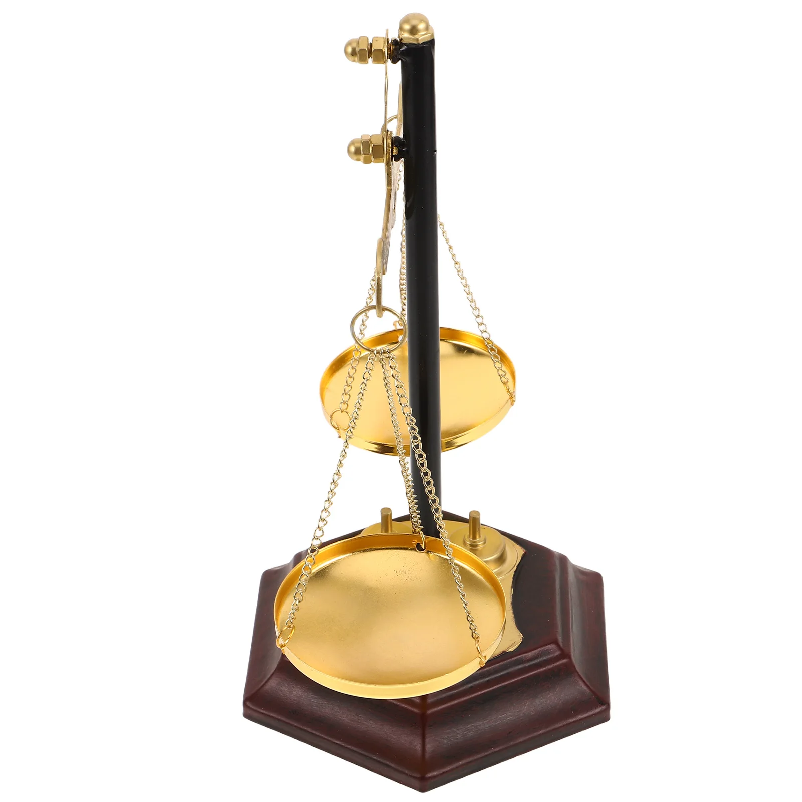 

1pcs Metal Balance Scale Ornament Retro Office Decor Libra Statue Fairness Justice Symbol Small Desk ToyVintage
