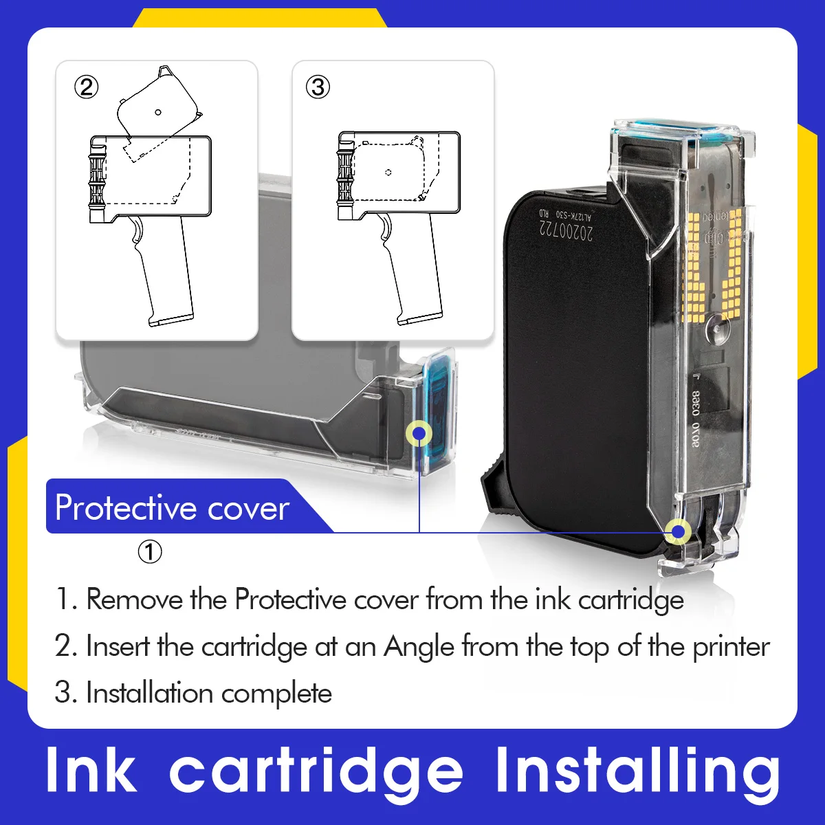 

High-definition, high-adhesion and quick-drying ink cartridge for P9g inkjet printer