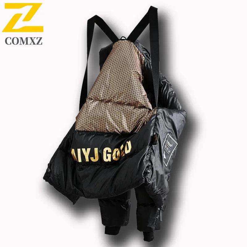 رجل الجرافين أسفل سترة الحرارية اصطف مقنعين سترة معطف يندبروف مقاوم للماء انفصال الفراء تقليم الثقيلة القطب الشمالي معطف