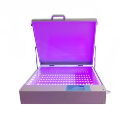 Efficiency UV LED Exposure machine 50CMx60CM 80W desktop screen printing machine