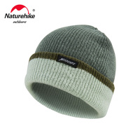 Naturehike Wool Knitting Cap Double Layer Winter Outdoor Sports Thickened Cold Protection Warm Fold Over Hat Comfortable Elastic