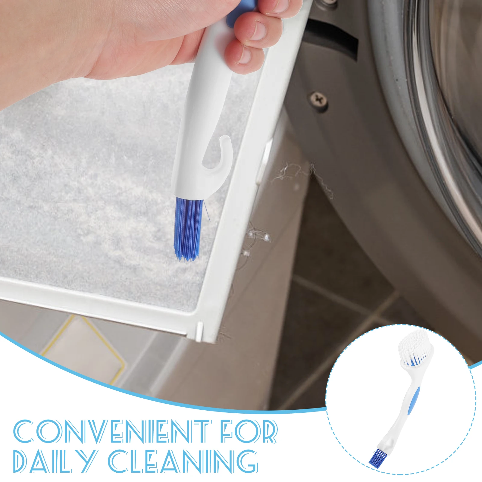

Ergonomic Cleaning Brush for Washing Machine Deep Scrub Multi-Use Washer Cleaner Tool Bathroom Home Use Sturdy Bristles Scrub