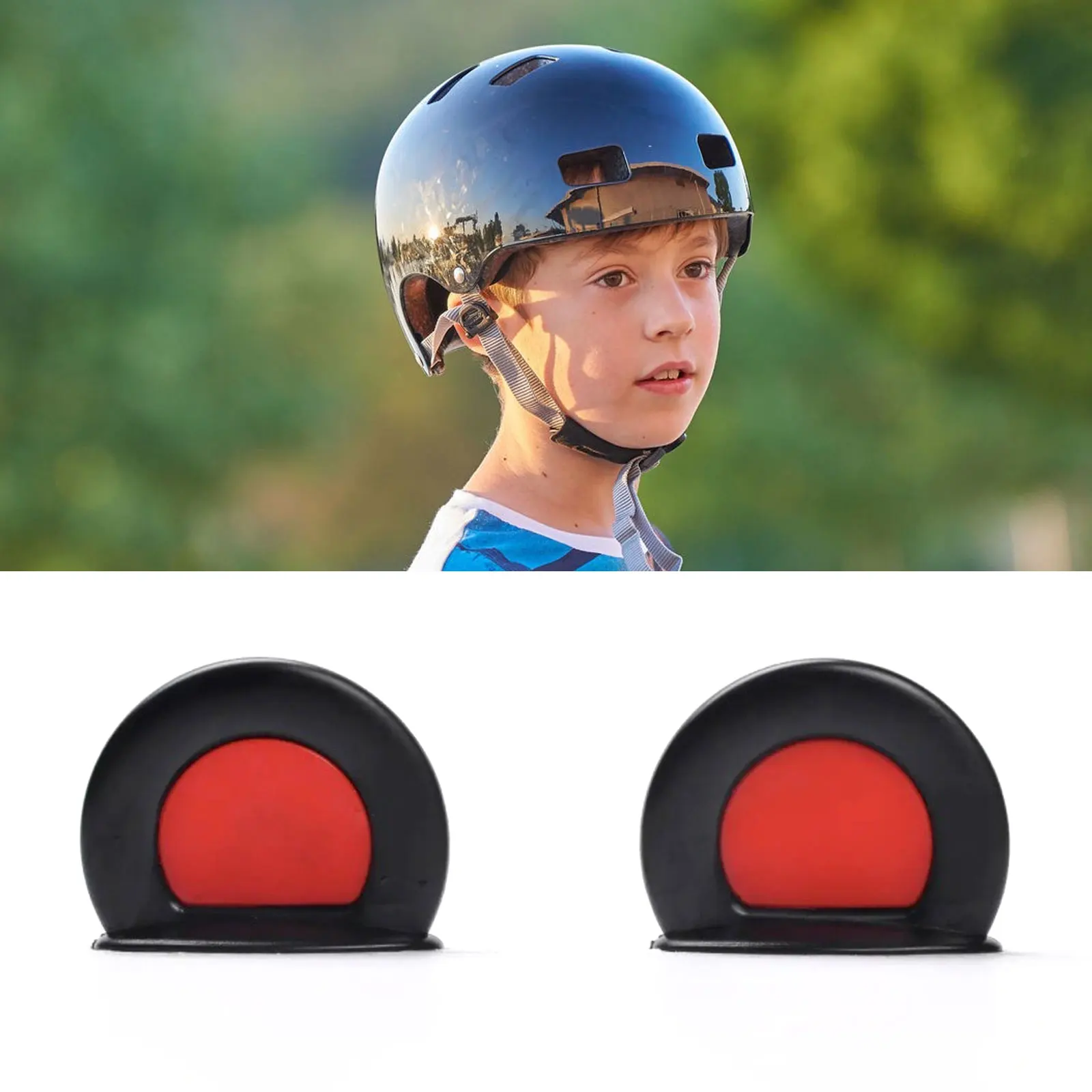 1 Pair Helmet Bear Ears Decoration Motorcycle Electric Car Driving Styling Cute Bear Ears Stickers Decor Helmet Accessories