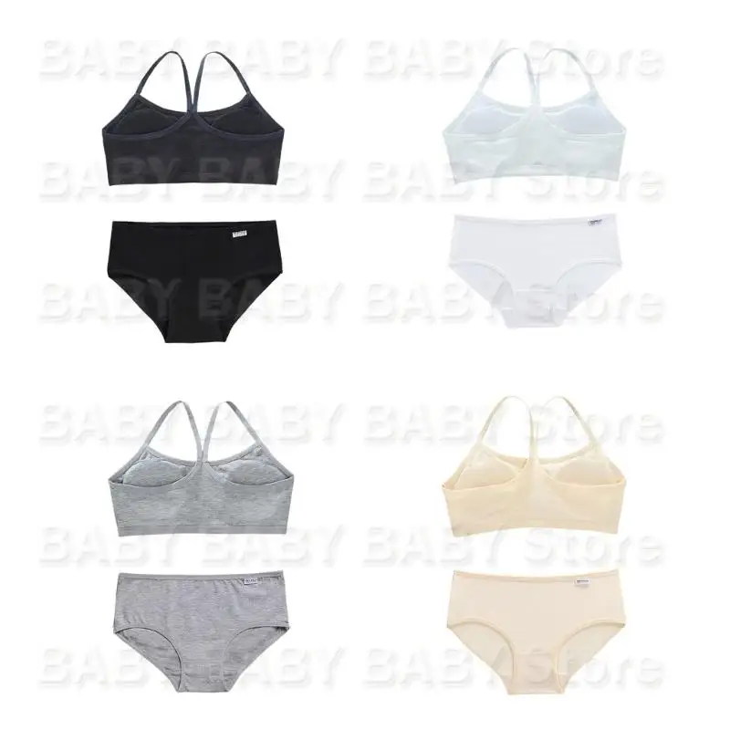

Q81A 6-12 Y Детский уход за грудью девочки для девочек Bra Cotton Spandex Подростки подростки.