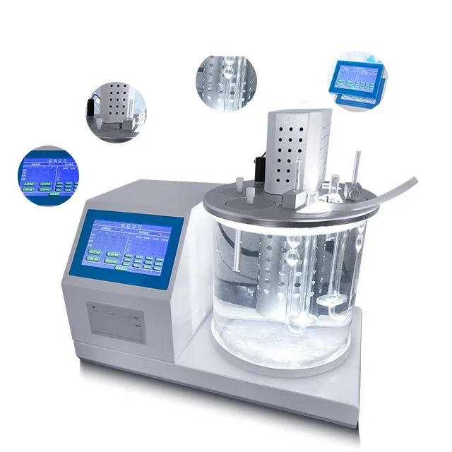 Automatic  Electronic Measuring Instruments Oil Kinematic Viscosity Kinematic Viscosity    Dynamic Viscosity Tester