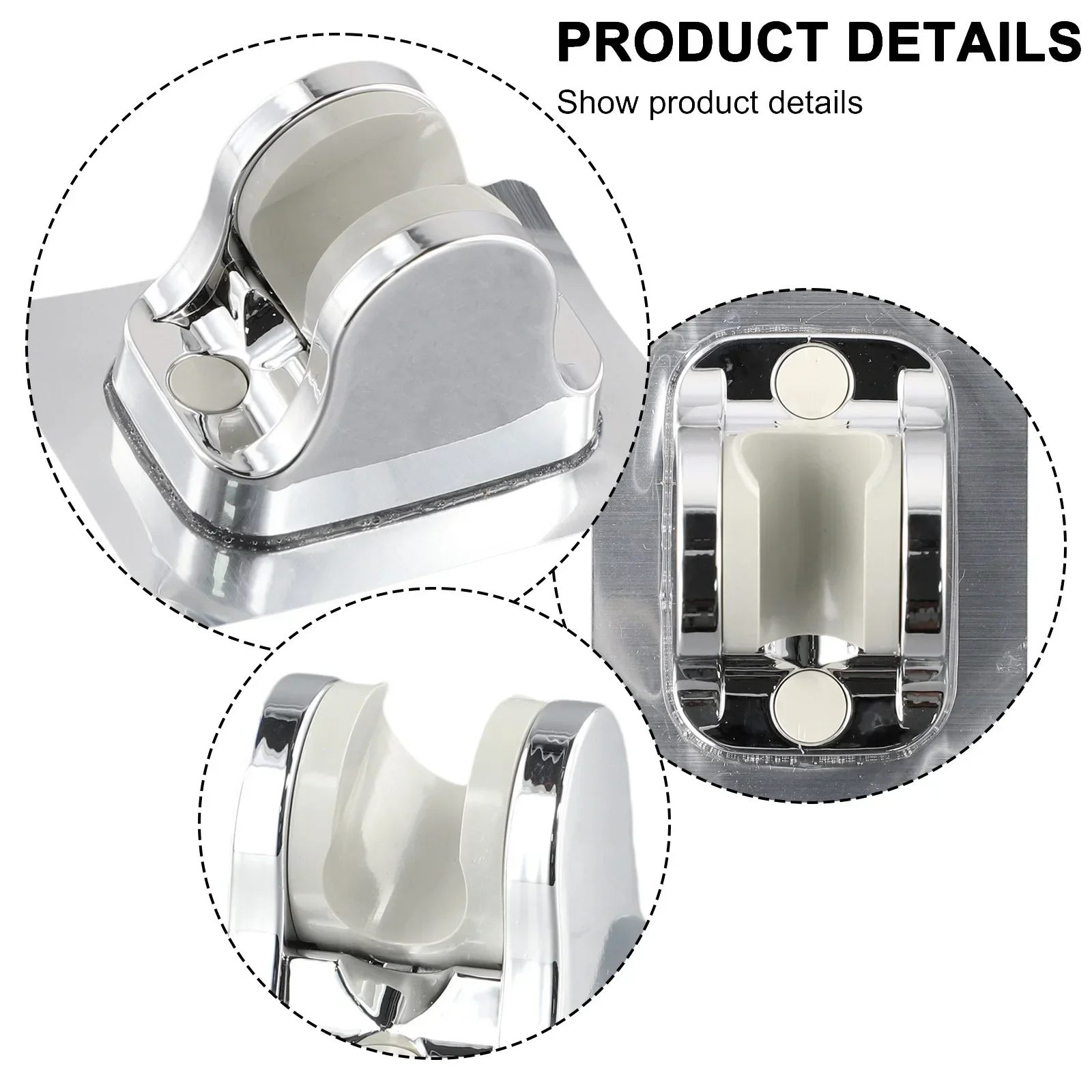 Invite de douche sans poinçonnage, support réglable, accessoires d'amélioration de l'habitat, ABS, pièces d'outils, 1 pièce