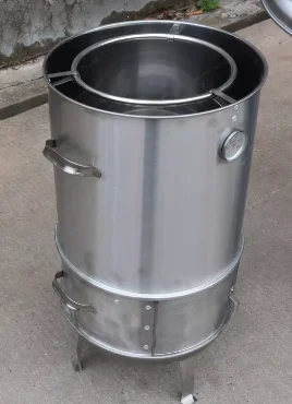 

40-Inch Charcoal BBQ Grill Outdoor Smokeless Roaster For Duck Chicken Skewers Home Use