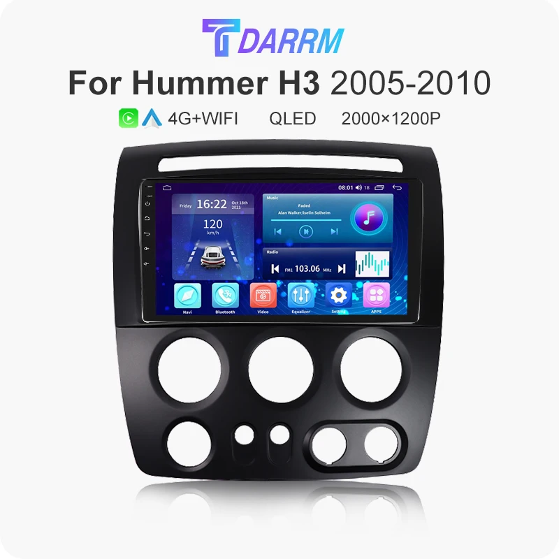

Android Car radio For Hummer H3 1 2005 - 2010 Car Radio Multimedia Video Player Navigation stereo GPS Wireless Carplay 4G