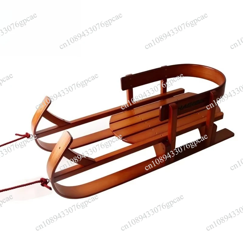 ski equipment for snow slopes Fashion personalized sleigh, climbing plow, wooden ski car