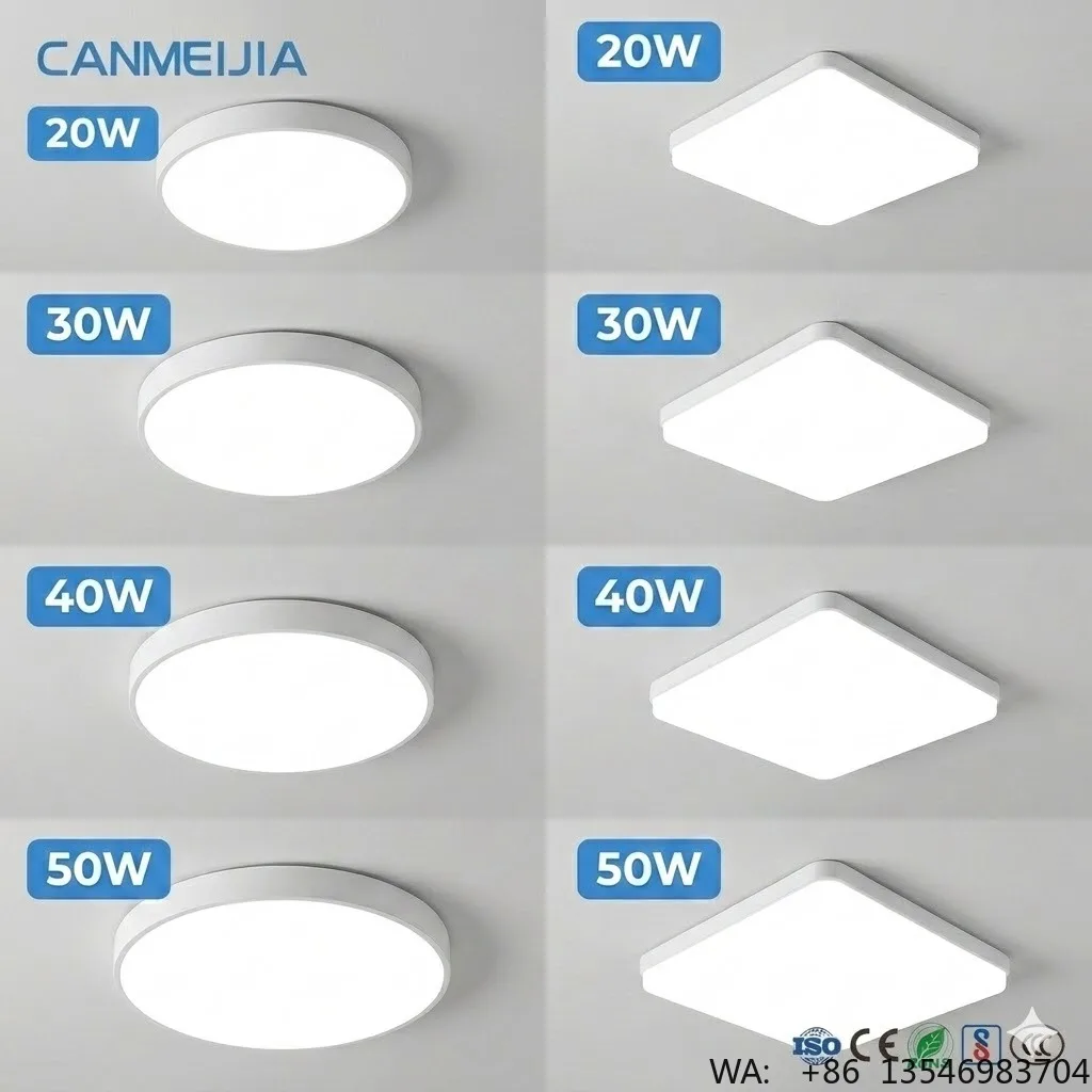 20W 30W 40W 50W Modern LED Ceiling Light Round Fixture Living Room Surface Mounted Panel Lamp/Led Ceiling Light/Led Light