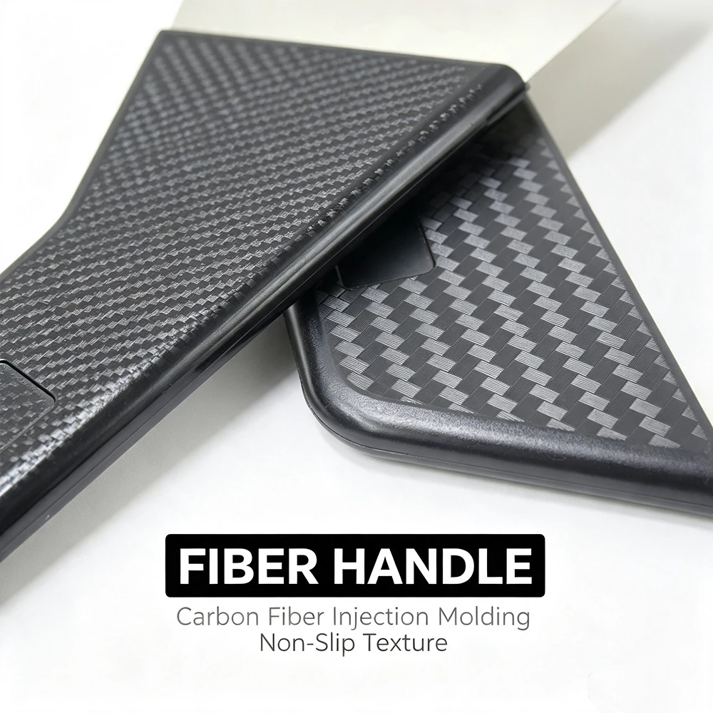 Stainless Steel Window Tint Scraper Carbon Fiber Handle Squeegee Car Vinyl Wrap Film Installation Adhesive film tool view 5