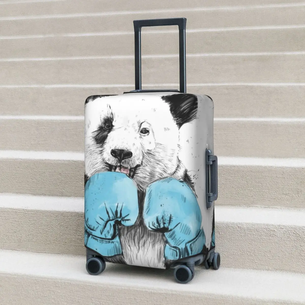 

Panda Boxing Suitcase Cover the Winner Practical Cruise Trip Protector Luggage Supplies Vacation