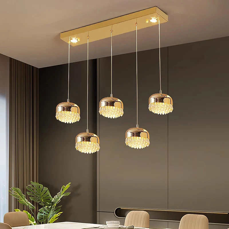 Imagem -02 - Nordic Home Decor Lustres para Sala de Jantar Lustre Pendant Lights Lâmpadas de Suspensão Luminária de Teto Iluminação Interior