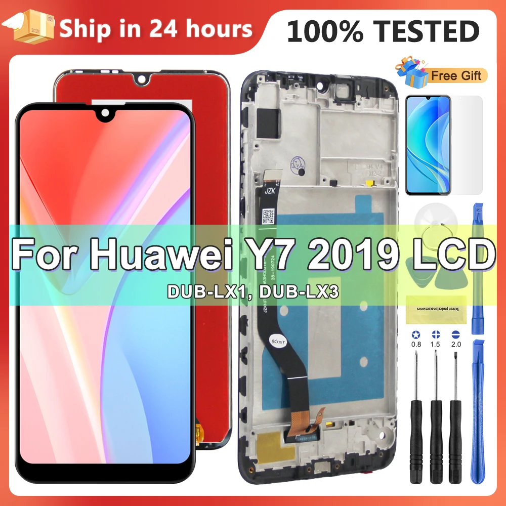 6.26\'\' Display Screen for Huawei Y7 Prime 2019 Lcd Display Touch Screen Digitizer Replacement for Huawei Y7 2019 DUB-LX1 DUB-LX3