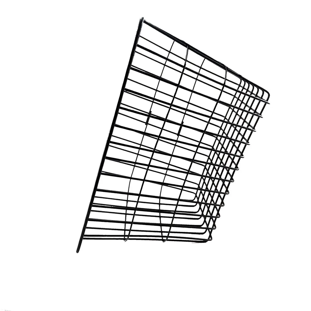 

Front Handlebar Hanging Basket Bike Storage Foldable Heavy Duty Iron Material Large Capacity Easy Assembly Black Bike