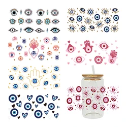3D UV DTF Transfers Stickers 16oz Cup Wraps Magic Divination Eye Printed For DIY Glass Ceramic Metal Leather Etc. D7566
