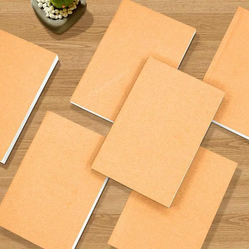 400 Pages of College Students A5 Ultra-thick Blank Notebook Draft Paper Kraft Paper Blank Book Soft-faced Post Draft Paper