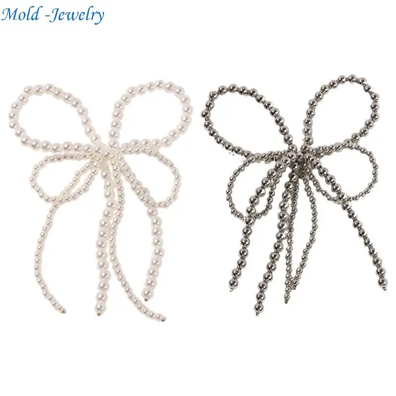 

69HB Stylish Acrylic Bowknot Adornments Bowknot Jewelry Making Supplies