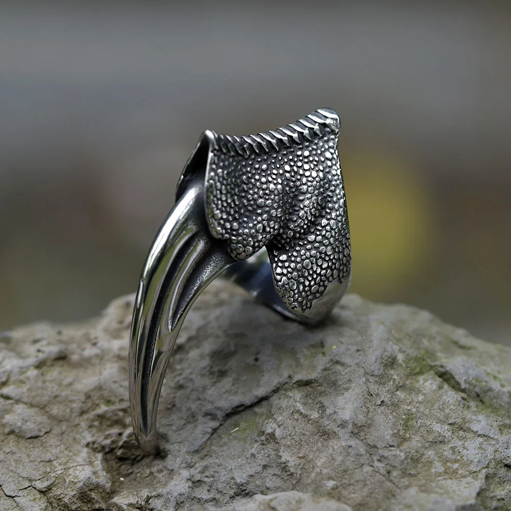 NEW Men\'s 316L stainless-steel rings unique hiphop cross Skull Ring intage Punk Fashion Jewelry Gifts free shipping
