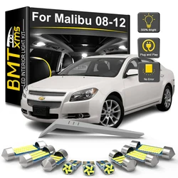 BMTxms 13Pcs Canbus tronco interno per Chevrolet Chevy Malibu 2008 2009 2010 2011 2012 LED lampadina interna accessori auto