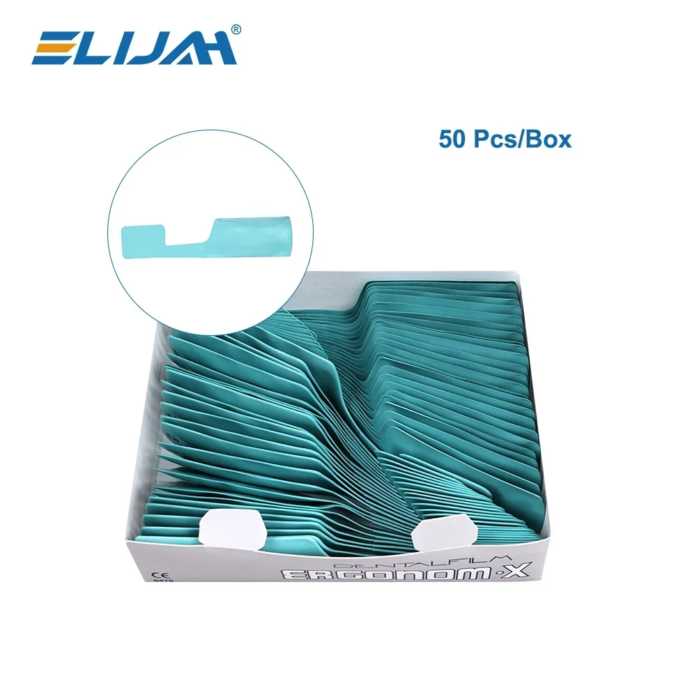 ELIJAH 50Pc ELIJAH Dental X-ray Film Integrated Film Definition Self Developing X Ray Film with Monoberry Dentistry Material