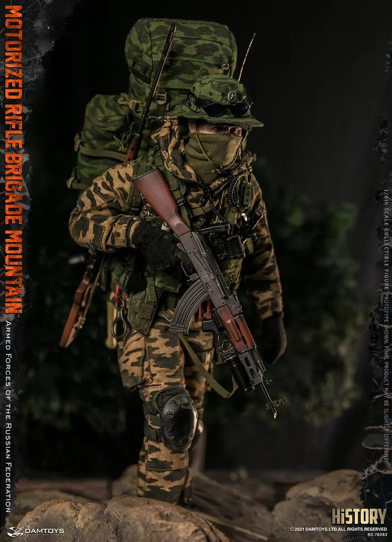 DAMTOYS DAM 78083 1/6 Scale Male Solider Armed Forces of the Russian Federation - MOTORIZED RIFLE BRIGADE MOUNTAIN Action Figure