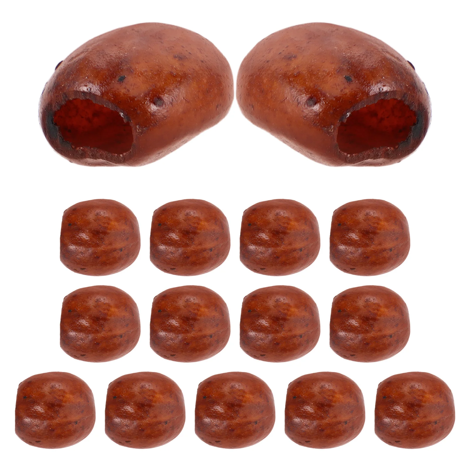 

15Pcs DIY Wind Chime Nutshell Charms Natural Rustic Pendants Hanging Wind Chimes Repair Crafts Supplies Nutshell Charms Pendant