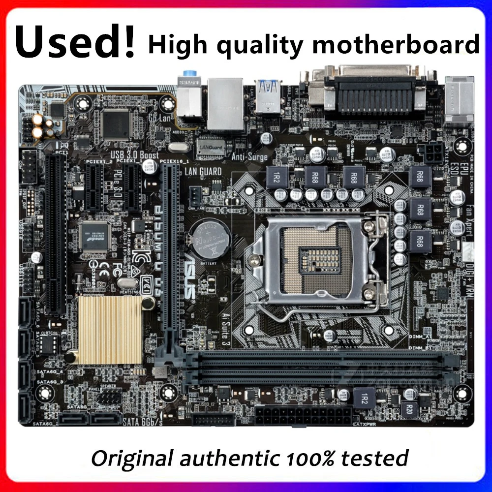 

For Asus B150M-D D3 Original Used Desktop Intel B150 B150M DDR3 Motherboard LGA 1151 i7/i5/i3 USB3.0 SATA3