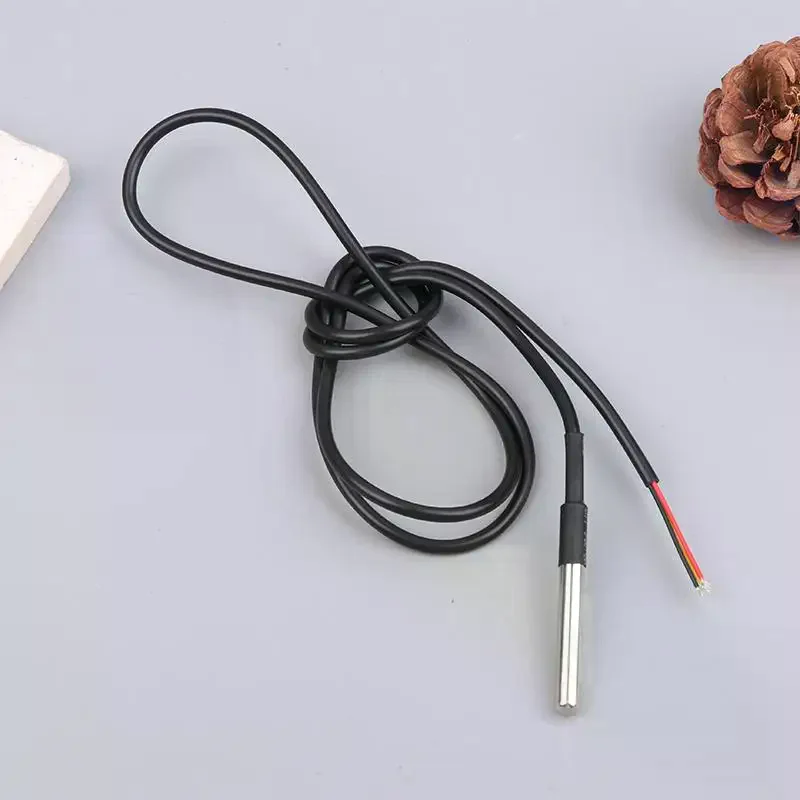 Sonde de capteur de température étanche DS18b20 en acier inoxydable avec câble de 1m pour Arduino