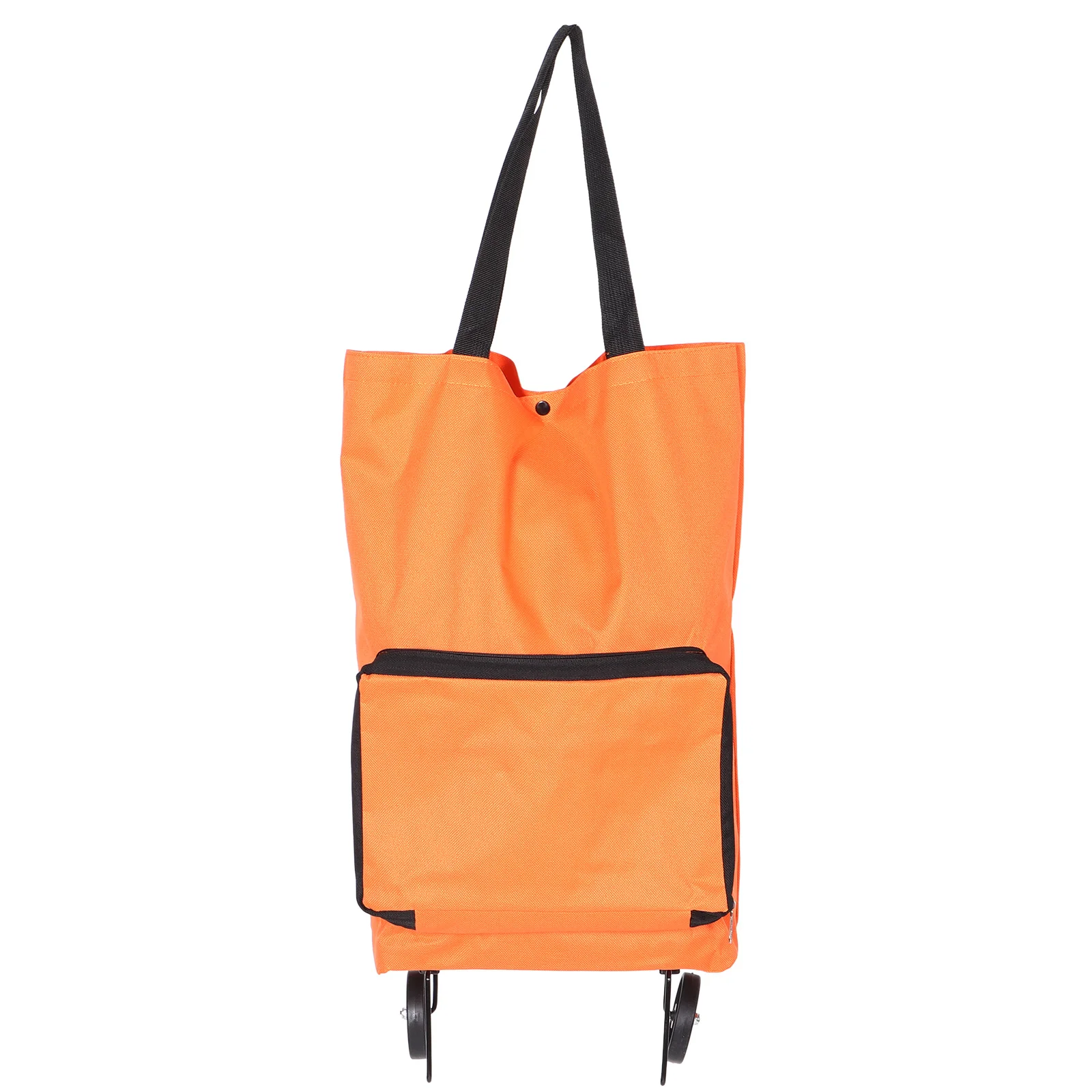 

Foldable Grocery Bags Shopping for Groceries Trolley Cart On Wheels Pouch with Collapsible Oxford Cloth