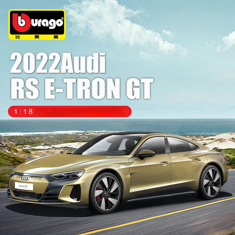 

Genuine Boutique Bburago 1:18 Audi Audi RS E-tron GT Sports Car 2 Doors Opened Alloy Toy Car Model Metal Die-cast Toys Boy Gifts