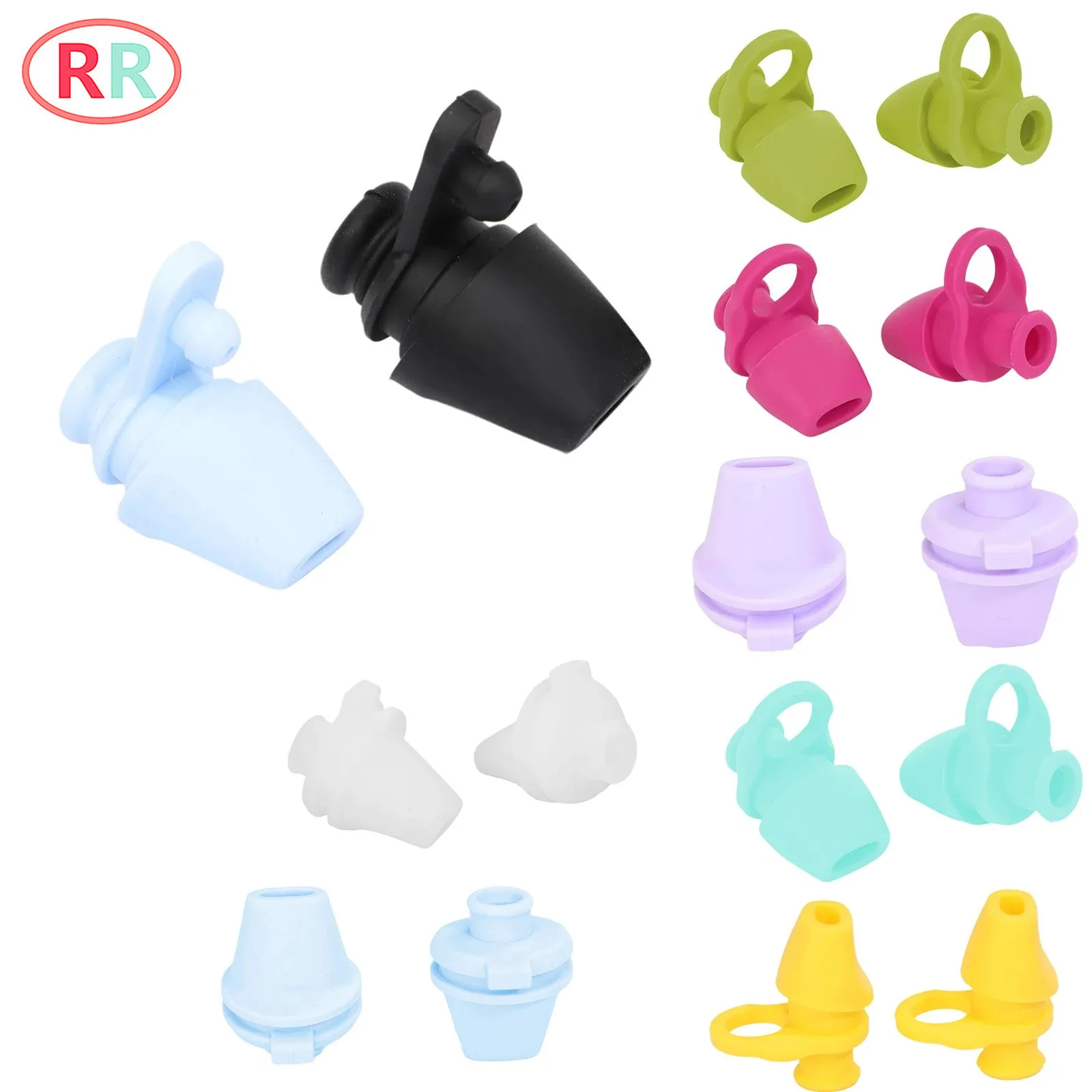 2Pcs Water Bottle Lid Mouthpiece 22oz/32oz Silicone Water Bottle Bite Valve Spout Replacement Replacement Cap Mouth Piece