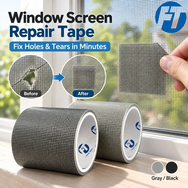 1PCS Window Screen Repair Mesh Tape Self-Adhesive Insect Screen Repair Tape Anti-Insect Net Door Fix Patch For Tents RV Home
