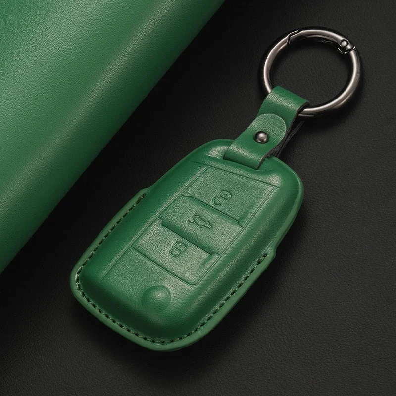 

Кожаный чехол для автомобильного ключа, защитный чехол, брелок для Skoda Octavia A5 kodiaq Fabia Scala Karoq Superb Kamiq Rapid Yeti