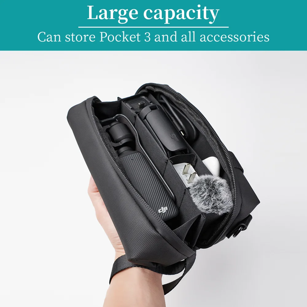 Carrying Case for DJI Osmo Pocket 3 Portable Multilayer Protective Bag Storage Case for DJI Pocket 3&Accessories