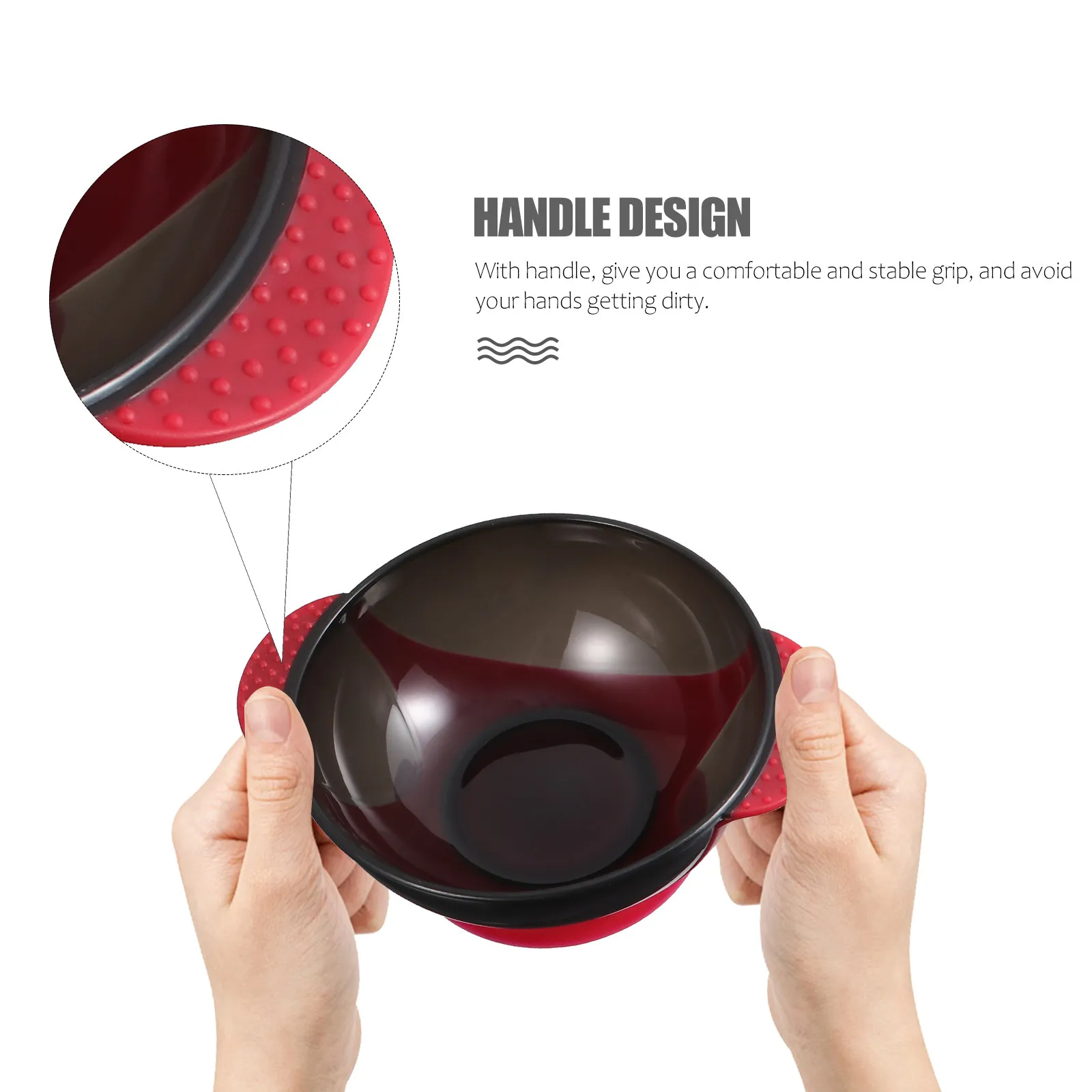 

3Pcs Hair Dye Bowls Reusable Silicone Mini Size Stackable Hair Coloring Bowls Tint Mixing Tool for DIY Salon Use