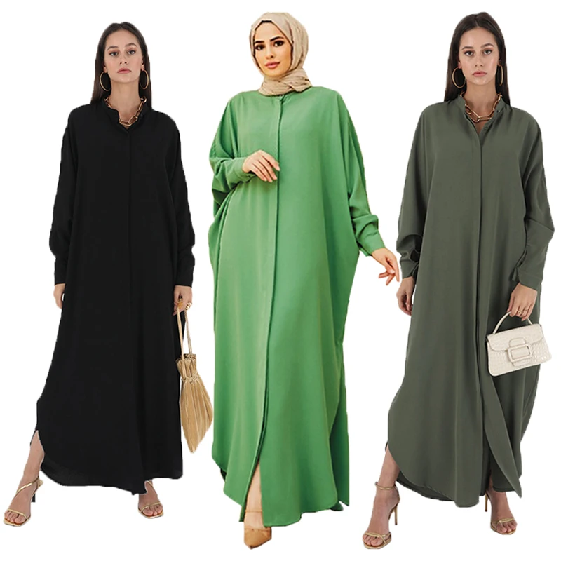 Long Dress Muslim Robe Abaya Clothing Large Size Muslim Fashion Women Clothes