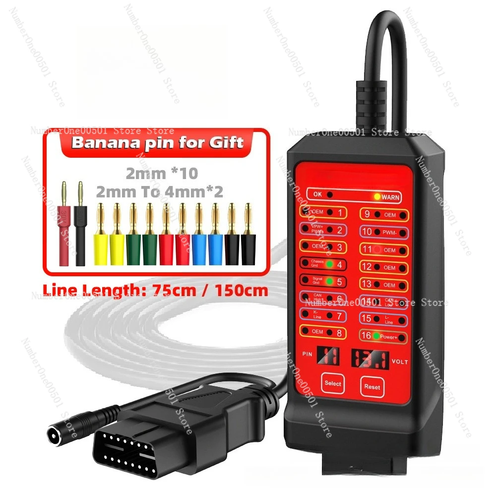 

16Pin OBD2 Jumper Box Car Diagnostic Tool OBD2 Fault Code Reader Splitter
