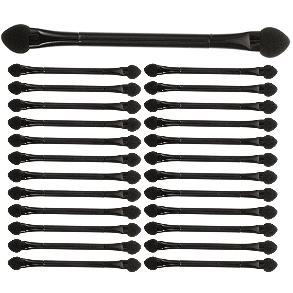 

25Pcs Double-End Eyeshadow Sticks Dual-Side Sponge Brush Makeup Tool for Eye Lip Nose Makeup Applicator Beauty Accessory
