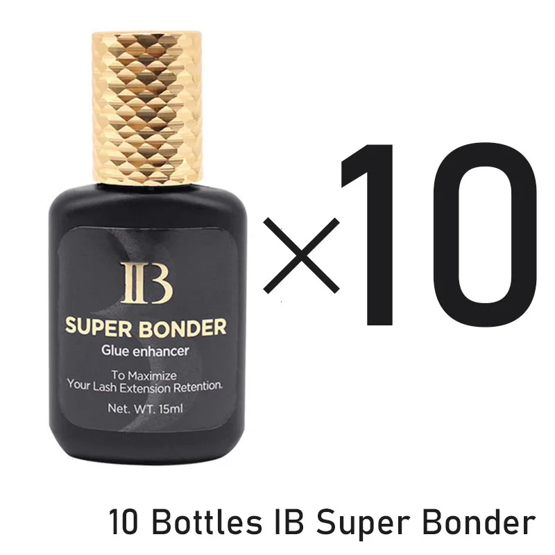 10 Bottles IBeauty Super Bonder 15ml To Maximize Your Eyelashes Retention Extensions Lava Lash Glue Korea IB Adhesive Enhancer