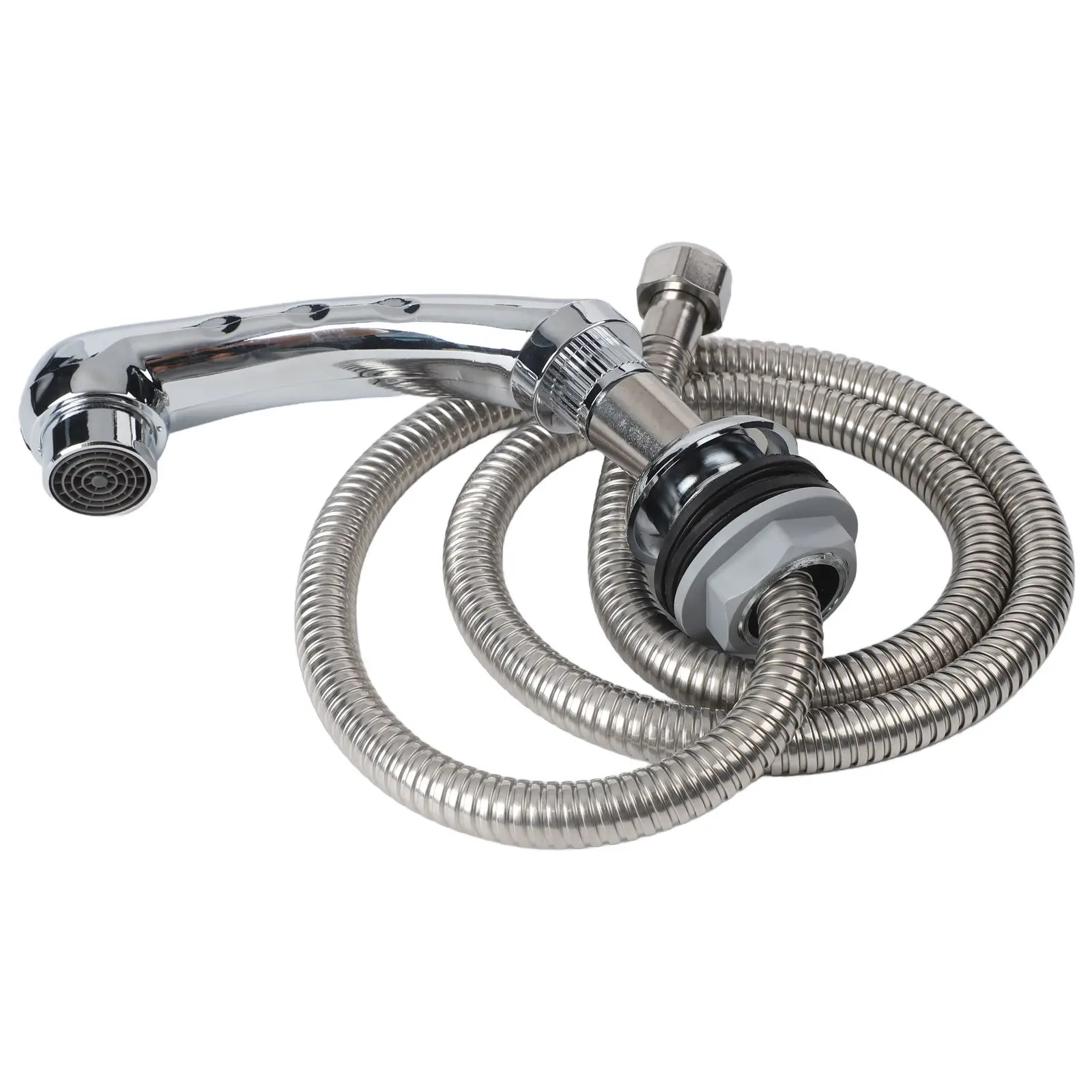 Shower Hose and Mixer Tap for Shampoo Chair with Pull Out Hand Shower for Barber Sink and Reverse Shampoo Station