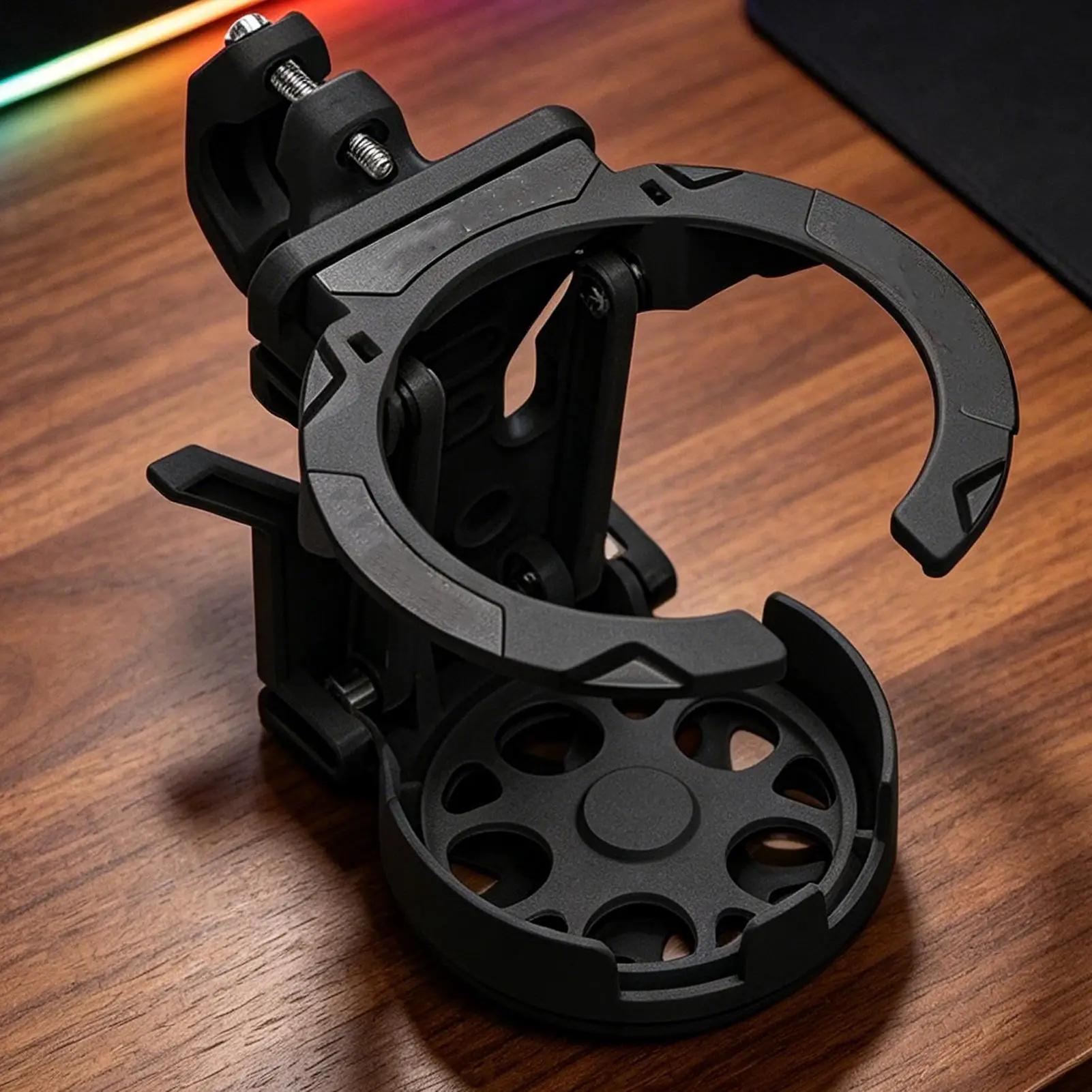 

Motorcycle Water Bottle Holder Bike Cup Holder Foldable Bicycle Drink Mount for Men Women Bikers Cyclists Riders Motorcyclists