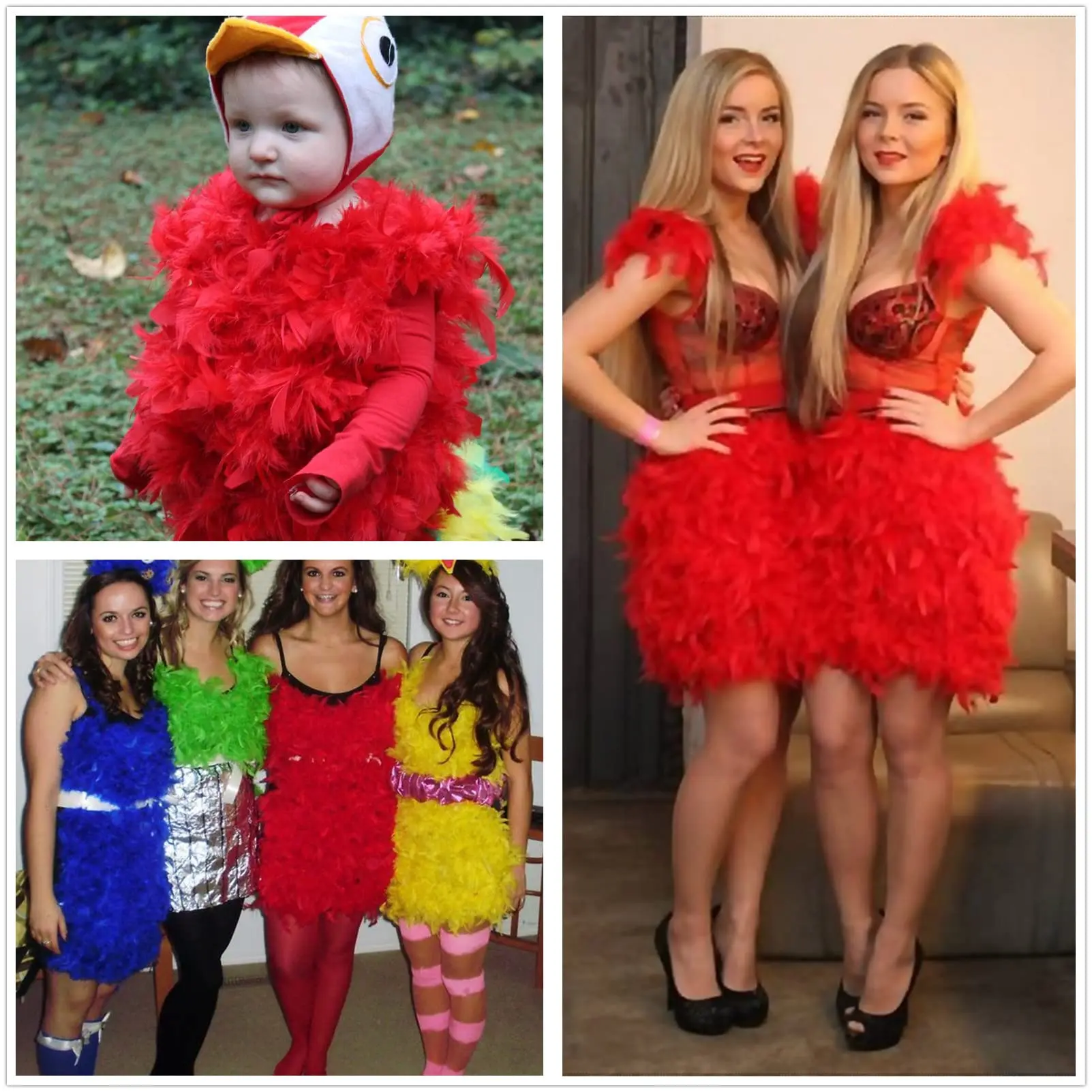 Red Turkey Feather Trim 4-6in Natural Fluffy Feathers Fringe for Sewing Wedding Dress Party Clothing DIY Decoration Feather