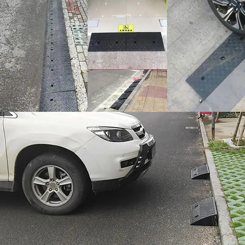 Driveway Curb Ramps Motorhome Truck Shed Ramps Heavy Duty Threshold Ramp Auto Pressure Resistant PVC Curb Slope Auto Accesseory