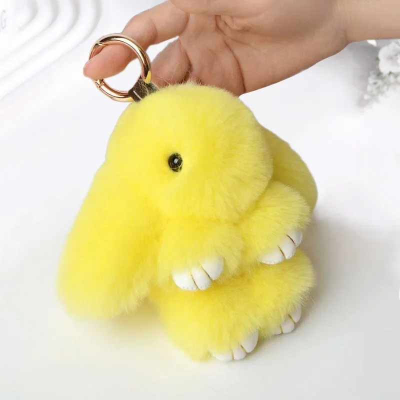 Брелок с мультяшным кроликом, кулон, плюшевая кукла, брелок для ключей, сумка, креативная кукла, подарок, кулон, оптовая продажа